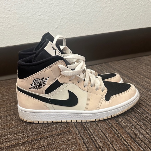 Air Jordan Black and Cream Sneakers - Picture 1 of 4